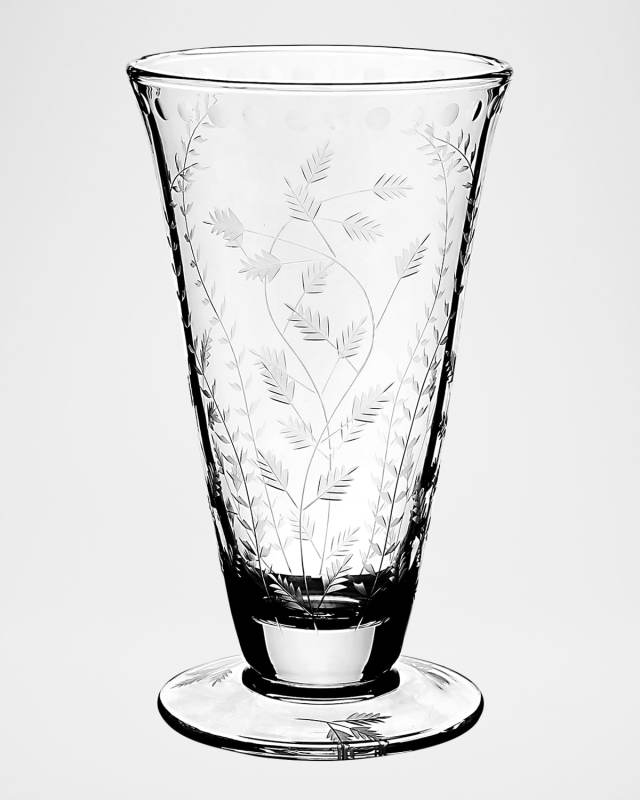 Fern Footed Flower Vase, 10"